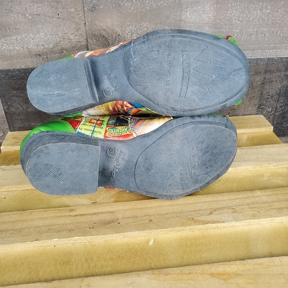 Princess Of TMA Maia Green Abstract Pointed Toe Leather Oxford Women's - Picture 11 of 16